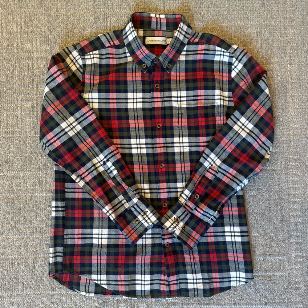 EUC Southern Proper Boys flannel shirt size large 12/14 - Picture 1 of 2
